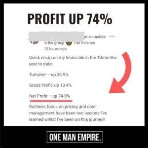 1 PROFIT UP 74%