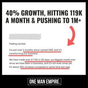 B 40% growth, hitting 119K a month & pushing to 1m+