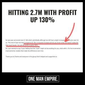 B Hitting 2.7M with Profit up 130%