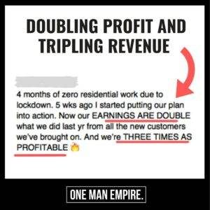 Double profit, triple revenue