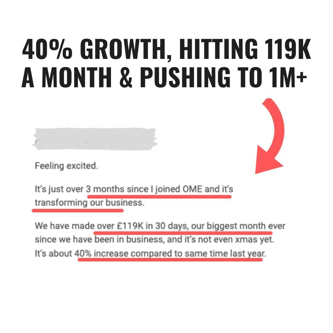 W 40% growth, hitting 119K a month & pushing to 1m+ (1)
