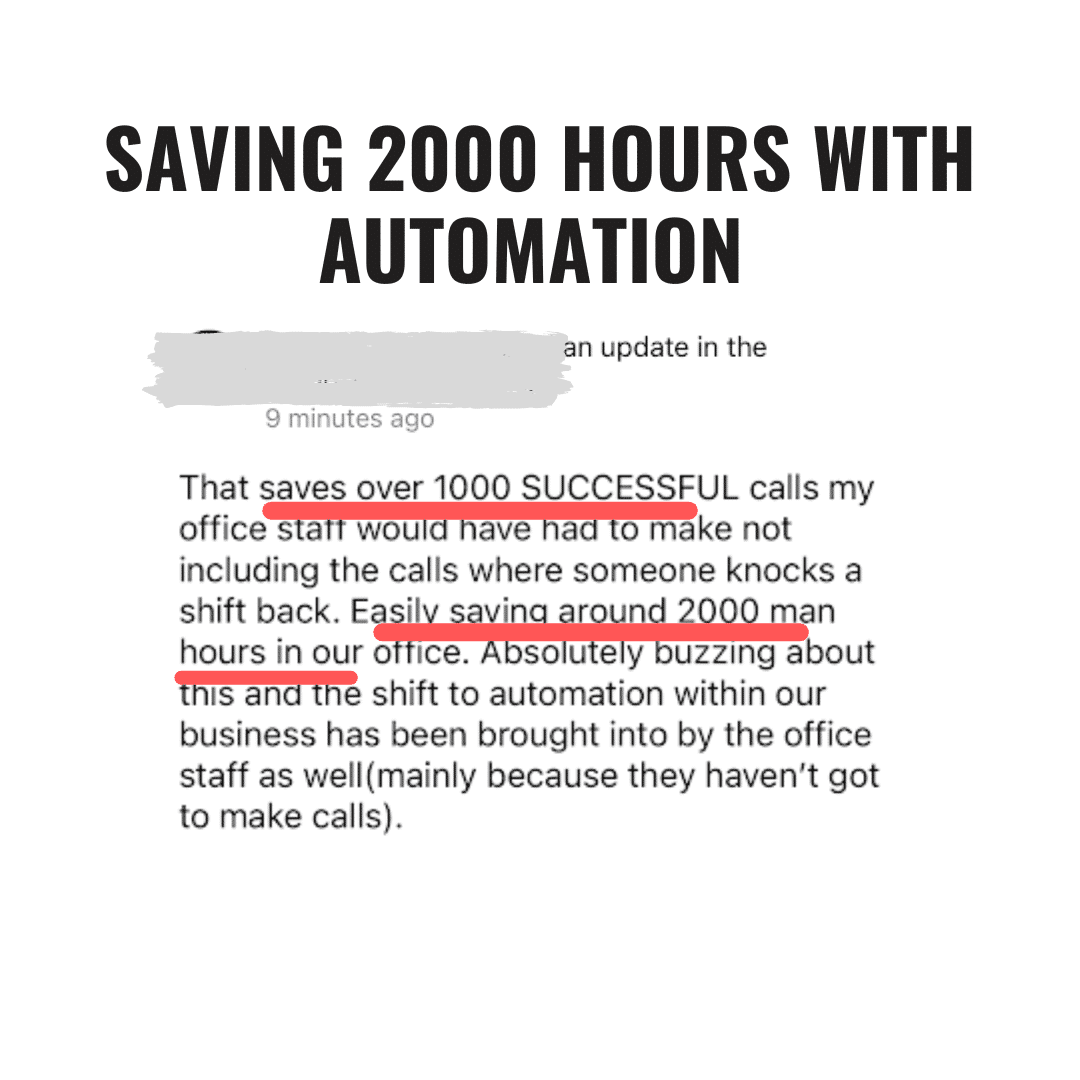 W saving 2000 hours with automation