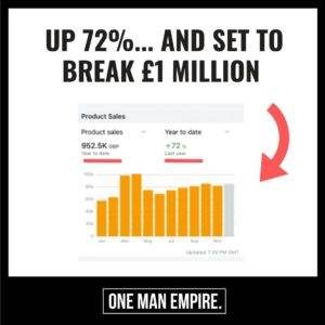 72% inc and breaking £1million