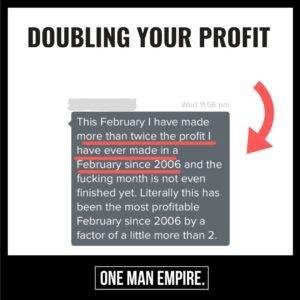 Doubling profit